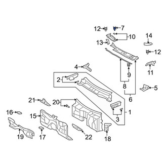 Lexus OE - Deck Lid Hinge Clip