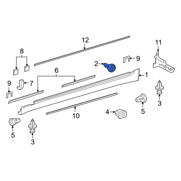 Rocker Panel Molding Clip