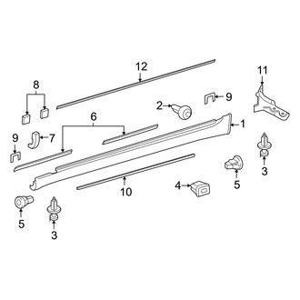 Lexus OE - Pillars, Rocker & Floor - Exterior Trim