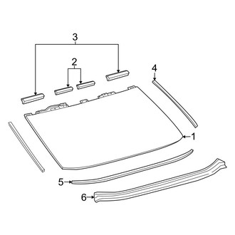 Lexus OE - Back Glass - Glass