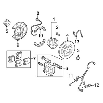 Lexus OE - Rear Suspension - Brake Components (L)