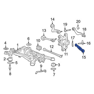 Lexus OE - Front Left Lower Rearward Suspension Control Arm