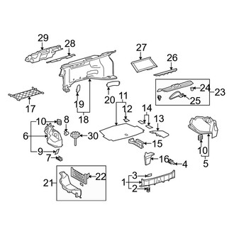 Lexus OE - Rear Body & Floor - Interior Trim