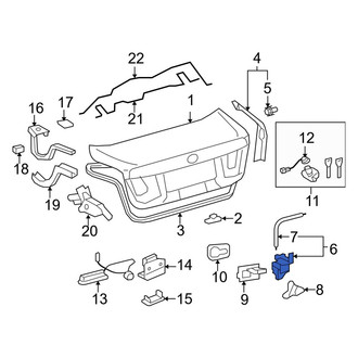Lexus OE - Rear Deck Lid Latch