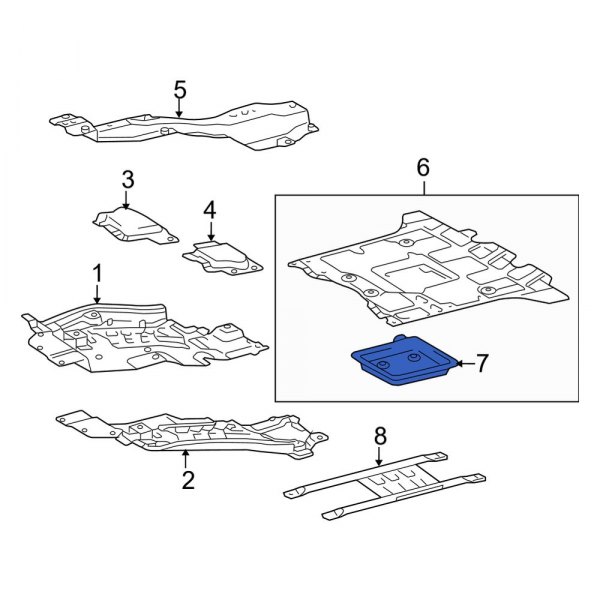 Radiator Support Splash Shield Seal