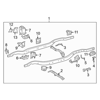 Lexus OE - Frame & Components (Supports & Brackets)