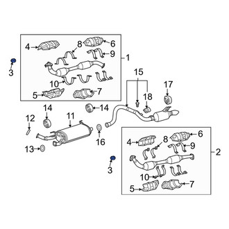Lexus OE - Rear Exhaust Muffler Gasket
