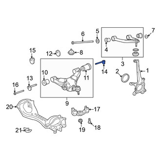 Lexus OE - Rear Suspension Control Arm Bolt
