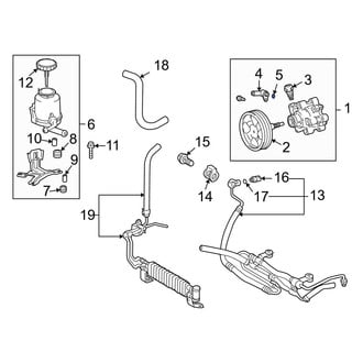 Lexus OE - Power Steering Return Line End Fitting O-Ring