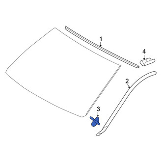Lexus OE - Windshield Molding Clip