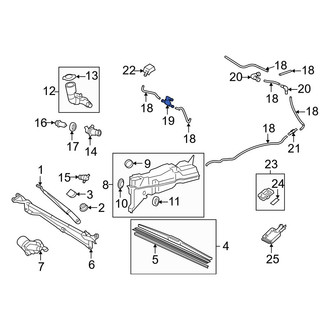 Lexus OE - Front Windshield Washer Check Valve