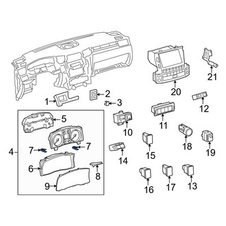 Lexus OE - Instrument Cluster Housing Cover Clip