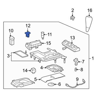 Lexus OE - Center 12 Volt Accessory Power Outlet Cover