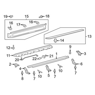Lexus OE - Pillars, Rocker & Floor - Exterior Trim (Running Board)