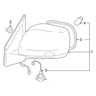 Lexus OE - Front Door - Outside Mirrors