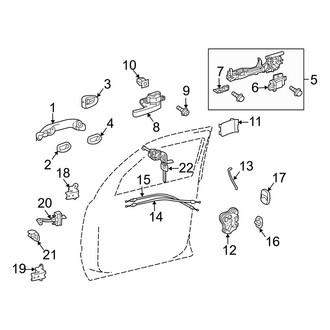 Lexus OE - Front Door - Lock & Hardware