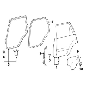 Lexus OE - Rear Door - Door & Components