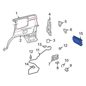 Lexus OE - Rear Left Quarter Panel Vent