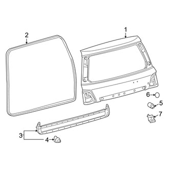 Lexus OE - Lift Gate - Gate & Hardware