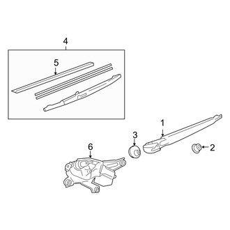 Lexus OE - Lift Gate - Wiper & Washer Components