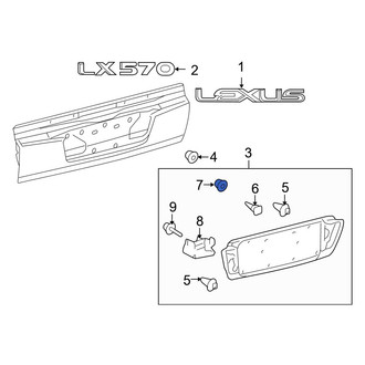 Lexus OE - Door Molding Grommet