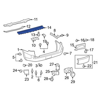 Lexus OE - Rear Bumper Step Pad