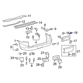 Lexus OE - Upper Valance Panel Clip