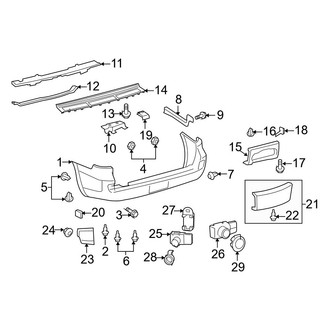 Lexus OE - Rear Bumper - Bumper & Components