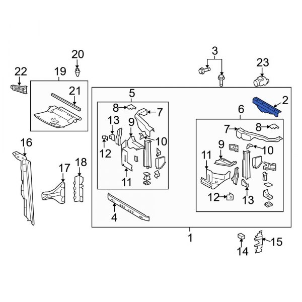 Radiator Support Tie Bar