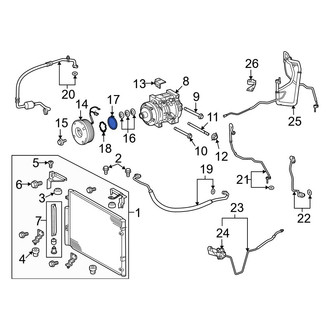 Lexus OE - Inner A/C Compressor Clutch Coil Snap Ring