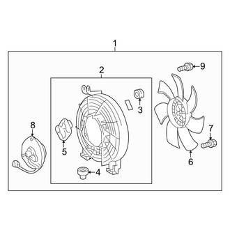 Lexus OE - Air Conditioner & Heater - Condenser Fan