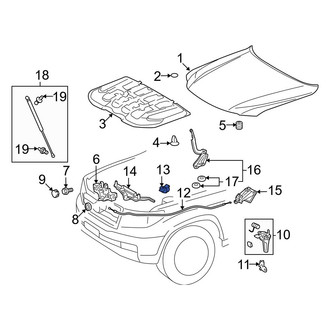 Lexus OE - Hood Release Cable Clip