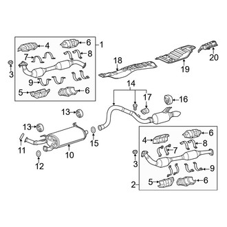 Lexus OE - Exhaust System - Exhaust Components