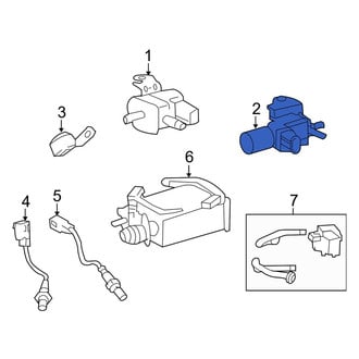 Lexus OE - Rear Exhaust Gas Recirculation (EGR) Vacuum Delay Valve