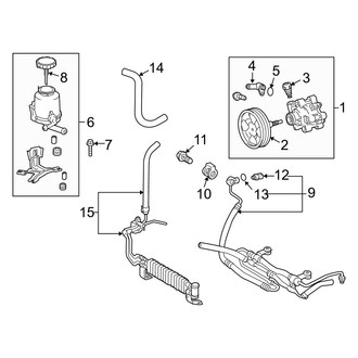 Lexus OE - Steering Gear & Linkage - Power Steering Pump & Cooler Lines