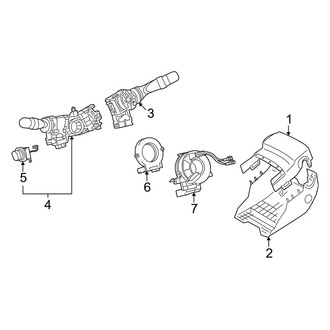 Lexus OE - Steering Column - Shroud, Switches & Levers