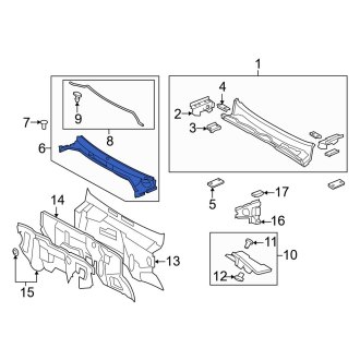 Lexus LX570 Cowl Panels & Parts | Vent Grills — CARiD.com