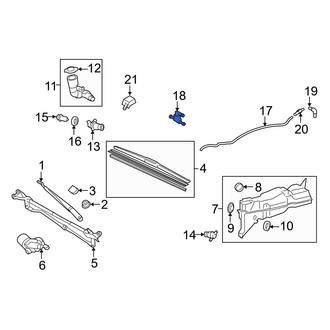 Lexus OE - Front Windshield Washer Check Valve