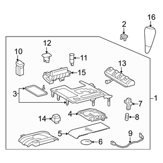Lexus OE - Console (Shifter Housing & Components)
