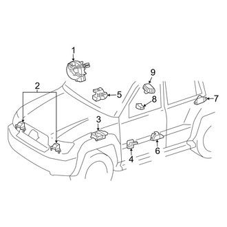 Lexus OE - Restraint Systems - Air Bag Components (Modules and Sensors)
