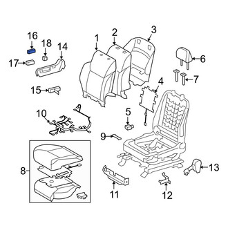 Lexus OE - Front Left Seat Lumbar Switch