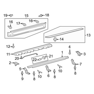 Lexus OE - Pillars, Rocker & Floor - Exterior Trim (Running Board)