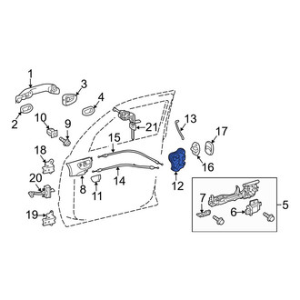 Lexus OE - Front Left Door Latch Assembly