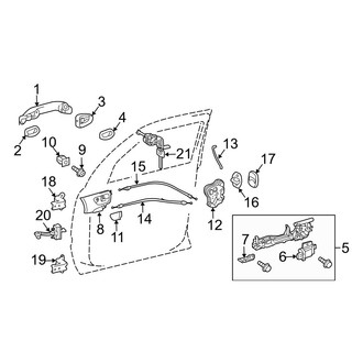 Lexus OE - Front Door - Lock & Hardware