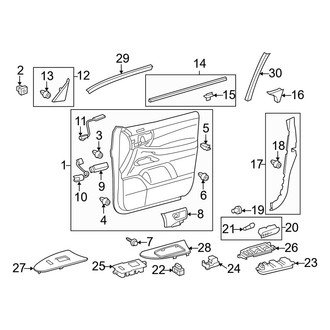 Lexus OE - Front Door - Interior Trim