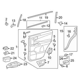Lexus OE - Rear Door - Interior Trim