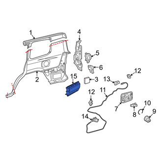 Lexus OE - Rear Left Quarter Panel Vent