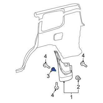 Lexus OE - Front Mud Flap Clip