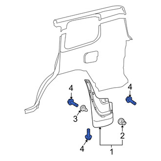 Lexus OE - Upper Bumper Cover Screw