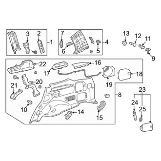 Lexus OE - Quarter Panel - Interior Trim (Right Side)